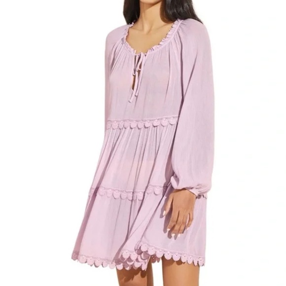 Eberjey Summer of Love Sofia Lilac Boho Dress - Picture 1 of 5